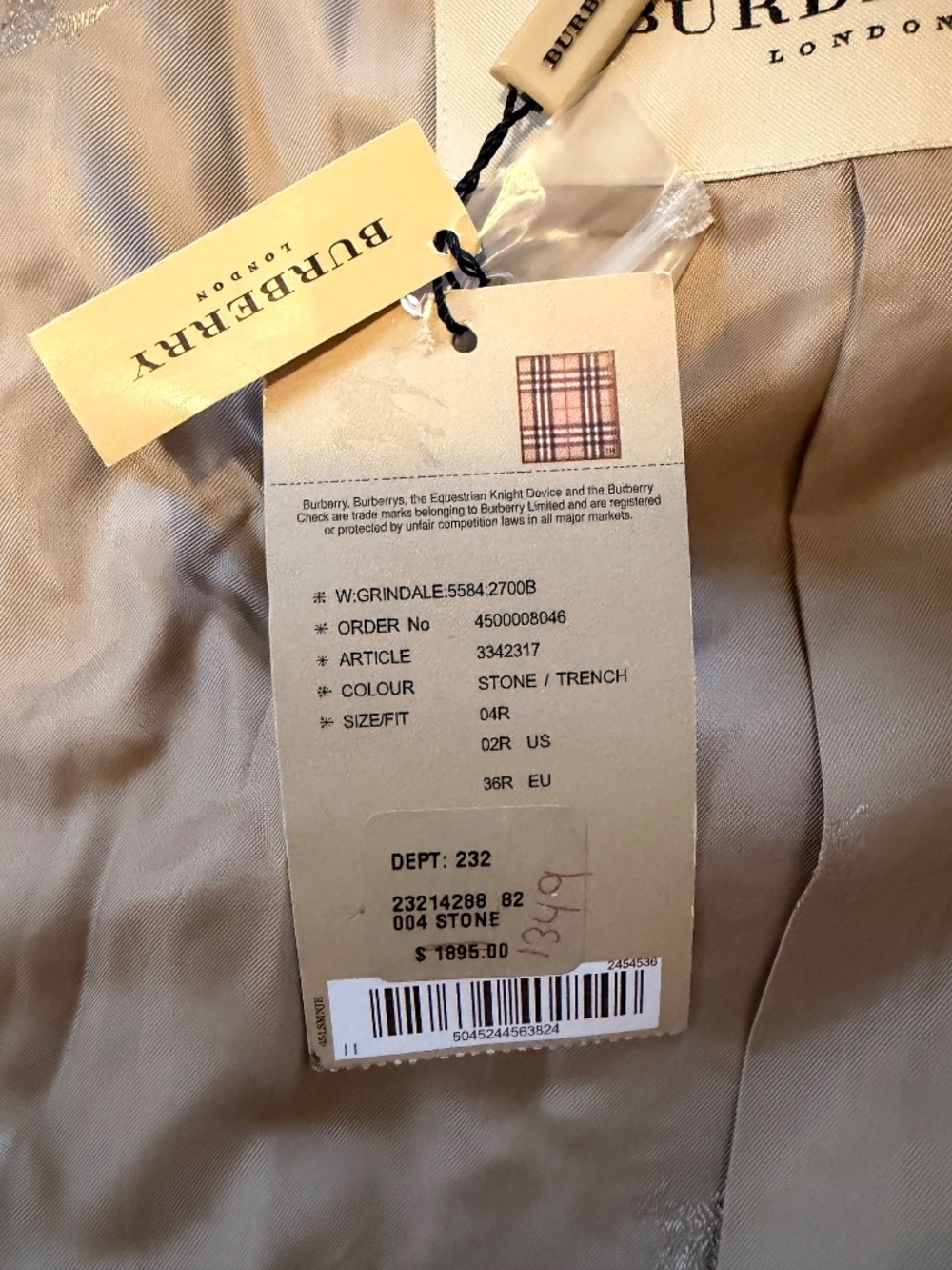 Burberry London Coat - Picture 4 of 4